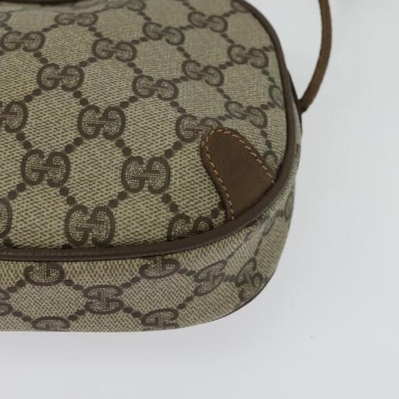 GUCCI GG Supreme Web Sherry Line Bag Pvc Beige Gold 89 02 066 - Picture 13 of 16